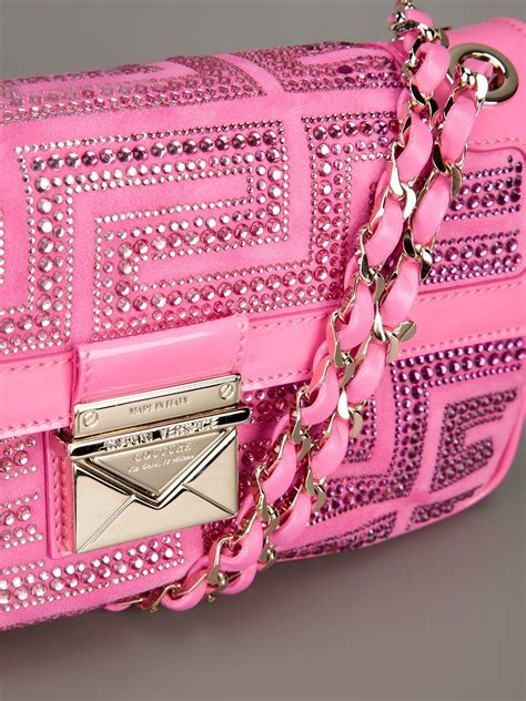 Versace pink shopping bag